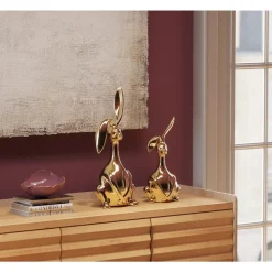 Sale Deko Figur Bunny Gold 52Cm Deko & Geschenkartikel