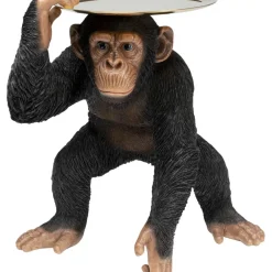 Best Deko Figur Butler Playing Chimp Schwarz 52Cm Deko & Geschenkartikel