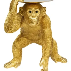Online Deko Figur Butler Playing Chimp Gold 52Cm Deko & Geschenkartikel