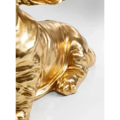 Deko Figur Coiffed Dog Gold 52Cm Deko & Geschenkartikel