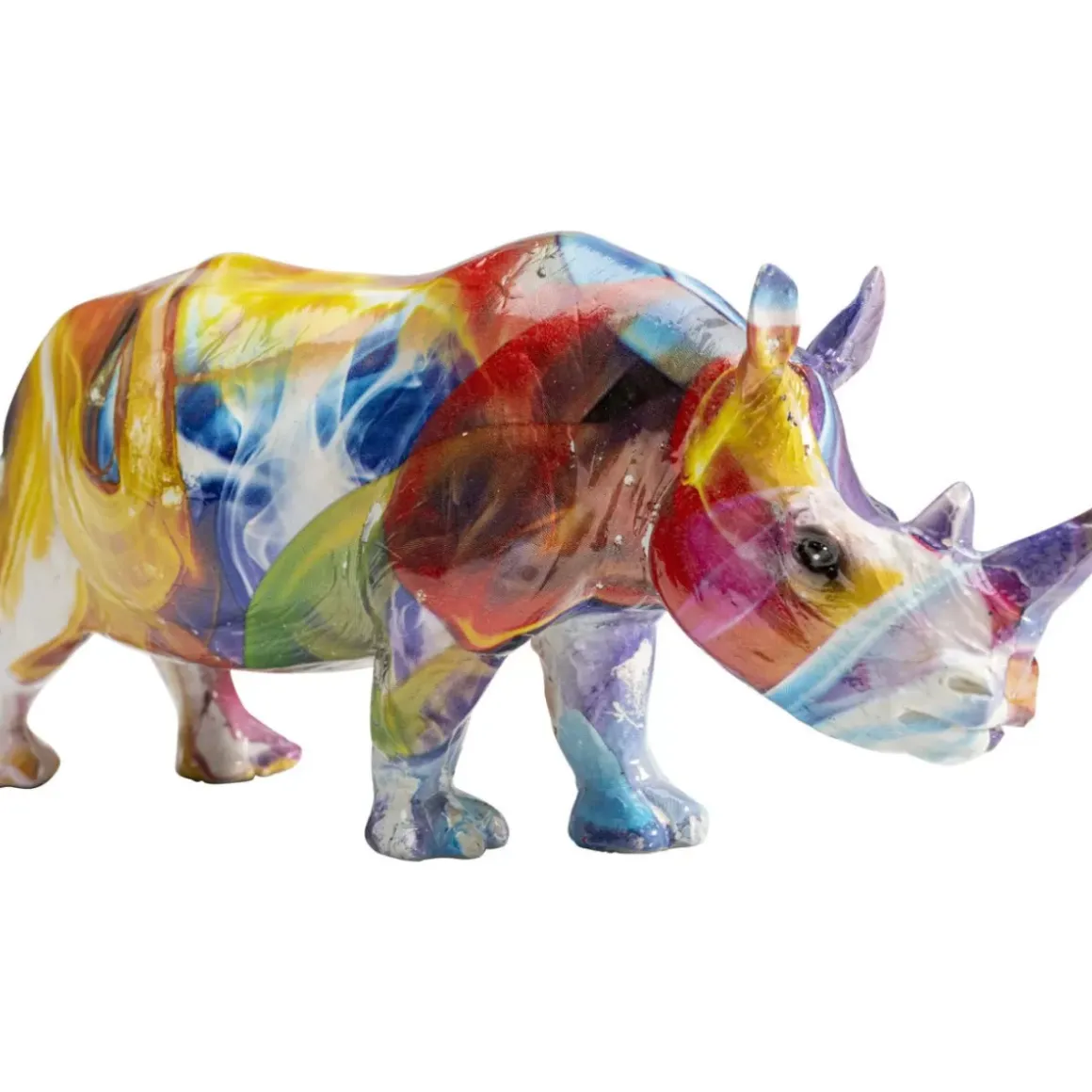 Discount Deko Figur Colored Rhino Deko & Geschenkartikel