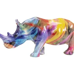 Discount Deko Figur Colored Rhino Deko & Geschenkartikel