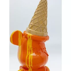 Deko Figur Gelato Bear Orange 40Cm Deko & Geschenkartikel