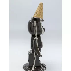 New Deko Figur Gelato Bear Schwarz 40Cm Deko & Geschenkartikel