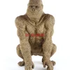 Deko Figur Gorilla Gold 80Cm Deko & Geschenkartikel