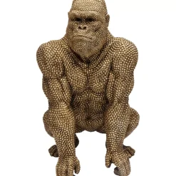 Deko Figur Gorilla Gold 80Cm Deko & Geschenkartikel