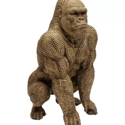 Deko Figur Gorilla Gold 80Cm Deko & Geschenkartikel
