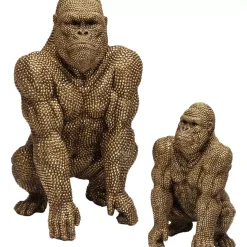 Deko Figur Gorilla Gold 80Cm Deko & Geschenkartikel