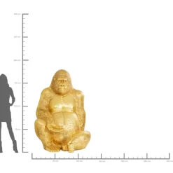 Deko Figur Gorilla Gold Xl 180 Deko & Geschenkartikel
