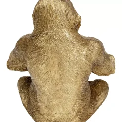 Online Deko Figur Gorilla Holding Bowl Gold Deko & Geschenkartikel