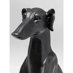 Deko Figur Greyhound Bruno Schwarz Matt 80Cm Deko & Geschenkartikel