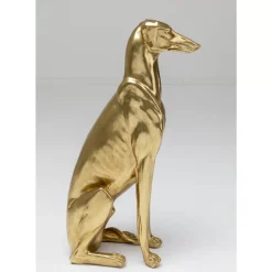 Hot Deko Figur Greyhound Bruno Gold 80Cm Deko & Geschenkartikel