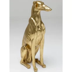 Hot Deko Figur Greyhound Bruno Gold 80Cm Deko & Geschenkartikel
