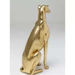 Hot Deko Figur Greyhound Bruno Gold 80Cm Deko & Geschenkartikel