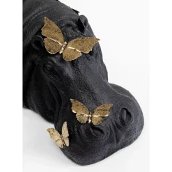 Best Deko Figur Hippo Butterflies 35Cm Deko & Geschenkartikel