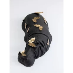 Best Deko Figur Hippo Butterflies 35Cm Deko & Geschenkartikel