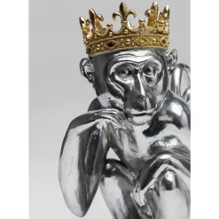 Deko Figur King Lui Silber 35 Deko & Geschenkartikel