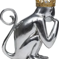 Deko Figur King Lui Silber 35 Deko & Geschenkartikel