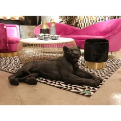 Discount Deko Figur Lion Schwarz Deko & Geschenkartikel