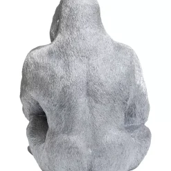 Best Deko Figur Monkey Gorilla Side Xl Silber Matt Deko & Geschenkartikel