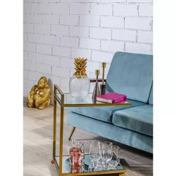 Outlet Deko Figur Monkey Gorilla Side Medium Gold Deko & Geschenkartikel