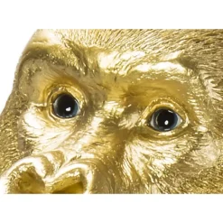 Outlet Deko Figur Monkey Gorilla Side Medium Gold Deko & Geschenkartikel