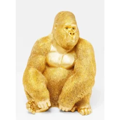 Deko Figur Monkey Gorilla Side Xl Gold Deko & Geschenkartikel