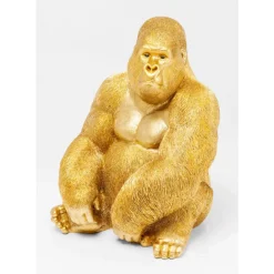 Deko Figur Monkey Gorilla Side Xl Gold Deko & Geschenkartikel