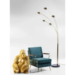 Deko Figur Monkey Gorilla Side Xl Gold Deko & Geschenkartikel