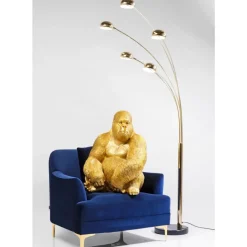 Deko Figur Monkey Gorilla Side Xl Gold Deko & Geschenkartikel