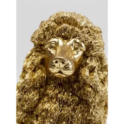 Online Deko Figur Mrs Poodle Gold 34Cm Deko & Geschenkartikel