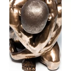 Online Deko Figur Nude Man Hug Bronze 54Cm Deko & Geschenkartikel