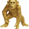 Best Deko Figur Playing Ape Gold 50 Deko & Geschenkartikel