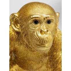 Best Deko Figur Playing Ape Gold 50 Deko & Geschenkartikel