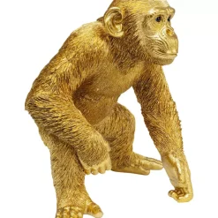 Best Deko Figur Playing Ape Gold 50 Deko & Geschenkartikel