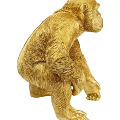 Best Deko Figur Playing Ape Gold 50 Deko & Geschenkartikel