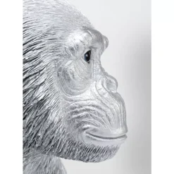 Outlet Deko Figur Playing Ape Silber 50 Deko & Geschenkartikel