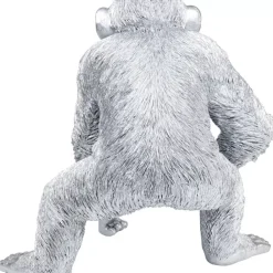 Outlet Deko Figur Playing Ape Silber 50 Deko & Geschenkartikel