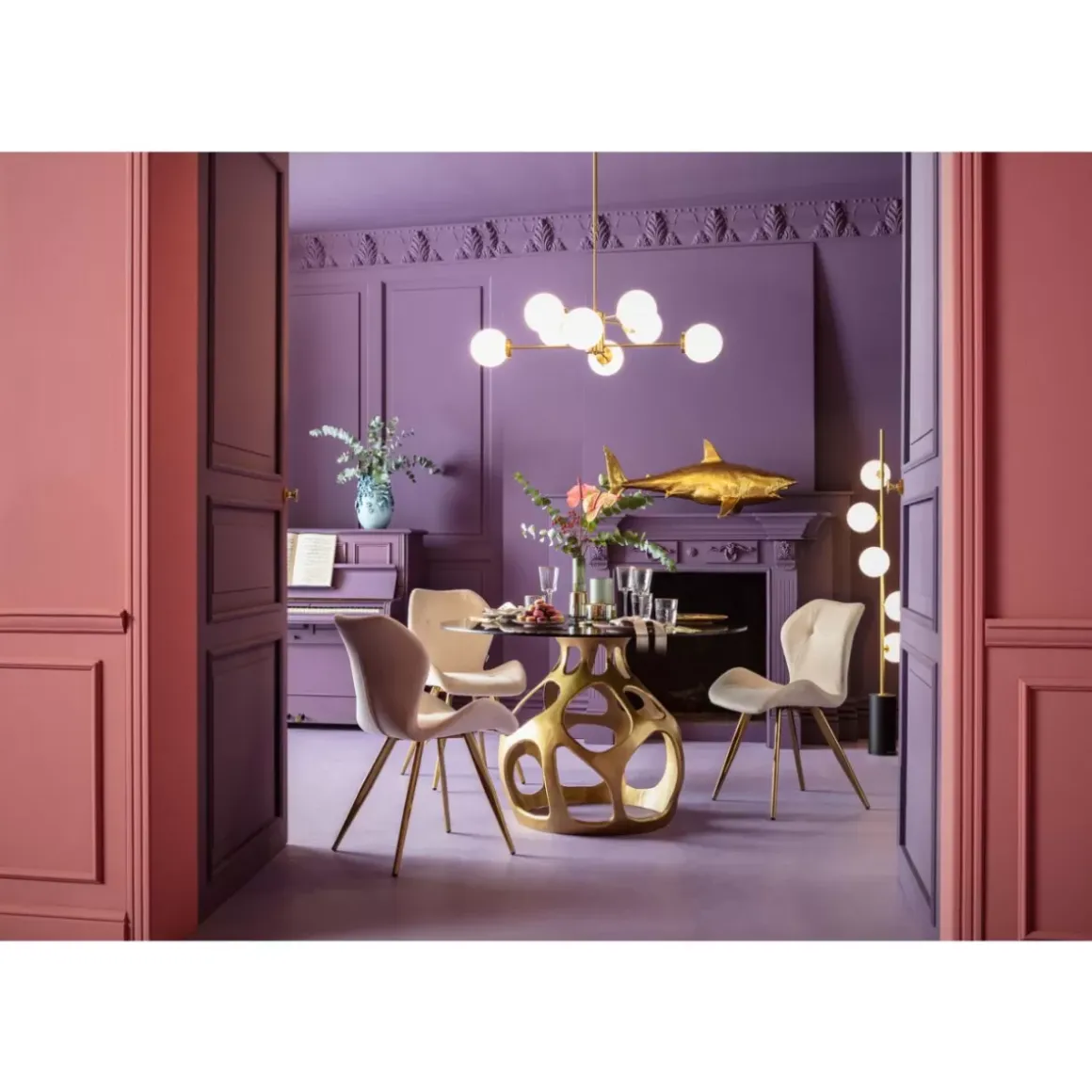 Online Deko Figur Shark Henry Gold 106Cm Deko & Geschenkartikel