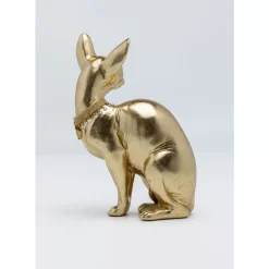 Online Deko Figur Sitting Cat Audrey Gold 27Cm Deko & Geschenkartikel