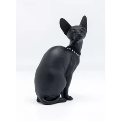 Hot Deko Figur Sitting Cat Audrey Schwarz 27Cm Deko & Geschenkartikel