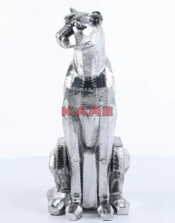 Best Deko Figur Sitting Cat Rivet Chrome Deko & Geschenkartikel