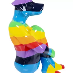Deko Figur Sitting Dog Rainbow 173 Deko & Geschenkartikel