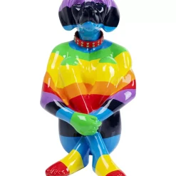 Sale Deko Figur Sitting Dog Rainbow 80 Deko & Geschenkartikel