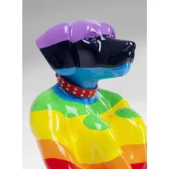 Sale Deko Figur Sitting Dog Rainbow 80 Deko & Geschenkartikel