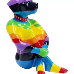 Sale Deko Figur Sitting Dog Rainbow 80 Deko & Geschenkartikel