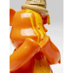 Outlet Deko Figur Sitting Gelato Bear Orange 37Cm Deko & Geschenkartikel