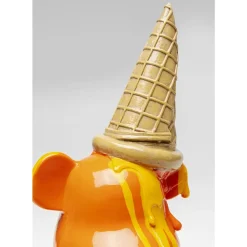 Outlet Deko Figur Sitting Gelato Bear Orange 37Cm Deko & Geschenkartikel