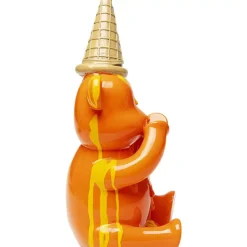 Outlet Deko Figur Sitting Gelato Bear Orange 37Cm Deko & Geschenkartikel