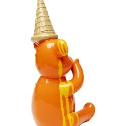 Outlet Deko Figur Sitting Gelato Bear Orange 37Cm Deko & Geschenkartikel
